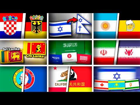 ALL World Flags in Different Styles | Big Compilation