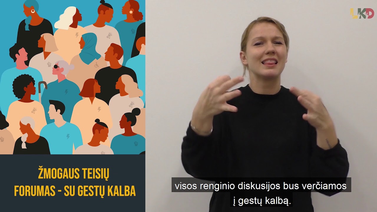 Nacionalinis žmogaus teisių forumas 2020 – su gestų kalba