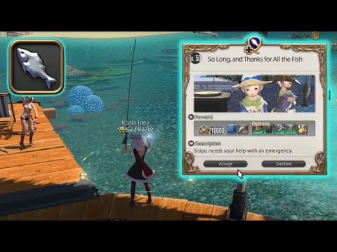 QQ - FFXIV - Fisher level 50 - So Long and Thanks For the Fish