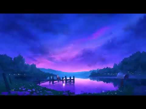 4K Anime Purple Evening Sky - Relaxing Live Wallpaper