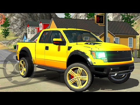 Ford F250 Pickup Truck Driving - Real Car Simulator - Pickup Wala Game - Android Gameplay