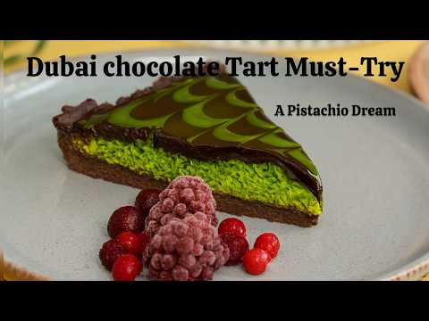 Vegan Dubai Chocolate Tart, The Viral Pistachio Dessert You Need to Try, Mrs Vegan