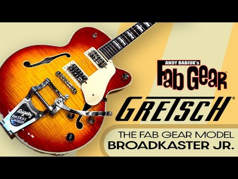 Gretsch G6659T Players Edition Fab Gear Broadkaster Jr. Center Block Flametop with Bigsby Electric Guitar 2025 - Cherry Sunburst image 16