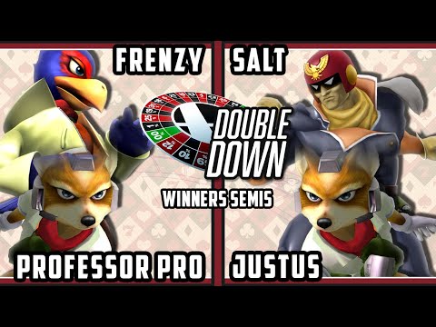 Double Down 2022 Winners Semis - Salt & Justus Vs. Frenzy & Professor Pro - SSBM Doubles