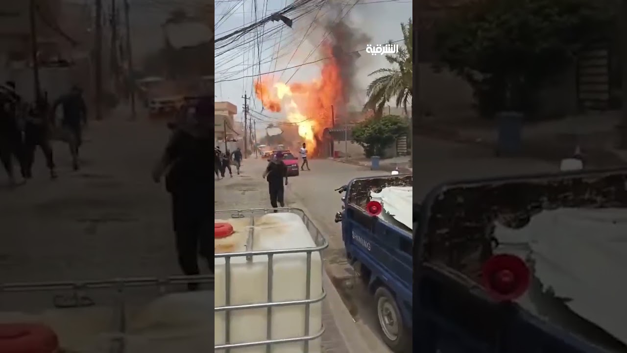 فيديو | لحظة انفجار "قنينة" غاز داخل منزل في منطقة الزعفرانية ببغداد
