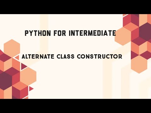 Alternate Class Constructor In Python Code Initiatives