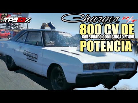 FORÇA BRUTA 800 CV DOGDE CHARGER RT 77 ASPIRADO NITRO - Gêmeos Racing RECORDE PESSOAL