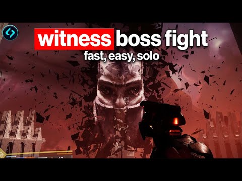How to Beat the Witness Encounter Solo - Fast & Easy - The Final Shape Campaign "Iconoclasm" Mission