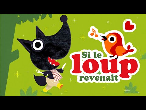 Si le loup revenait 🍽️ hou hou je suis le loup petites comptines pour bébé avec paroles