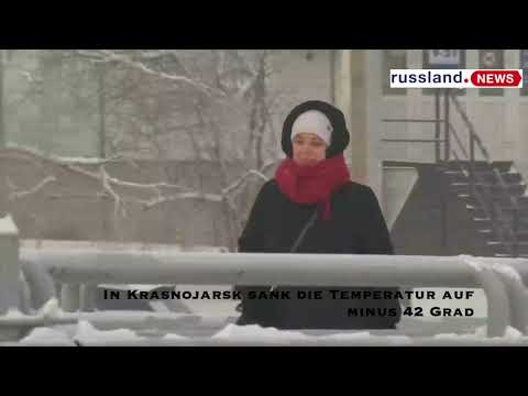 In Krasnojarsk sank die Temperatur auf minus 42 Grad
