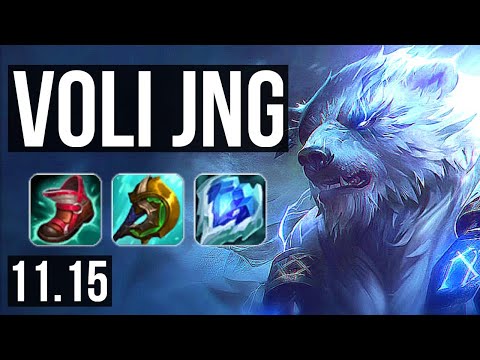 VOLIBEAR vs RUMBLE (JUNGLE) | 10/1/6, Godlike, 300+ games | KR Diamond | v11.15