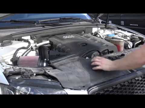 Installing an aftermarked cold air intake on Audi A4 B8