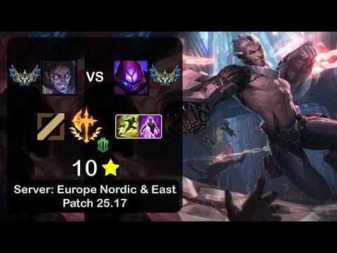 Sylas Mid vs Malzahar - EUNE Challenger - Patch 25.17