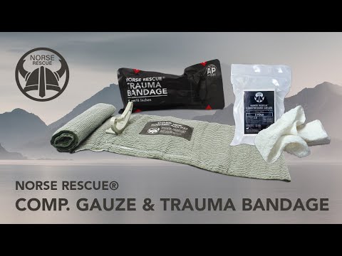 NORSE RESCUE Compressed Gauze Αιμοστατική Γάζα Εμποτισμού - Rolled
