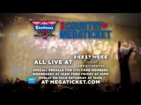 Bandana's Bar-B-Q 2015 Country Megaticket