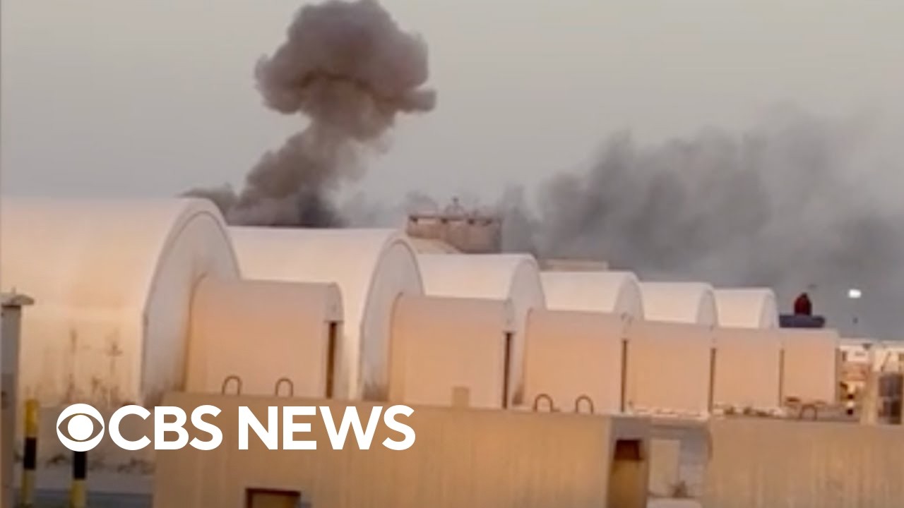 Video: Iranian drones strike Camp Buehring in Kuwait, prompting US troop relocation