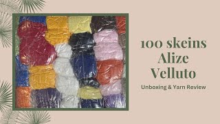 Alize Velluto Yarn Unboxing & Review