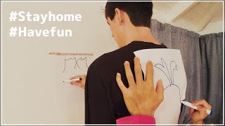 【国際カップル】海外で流行ってるあそびやってみた(Draw on my back challenge)#おうち時間