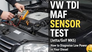VW TDI MAF Sensor Test (Jetta/Golf MK5) - How to Diagnose Low Power in Your Diesel