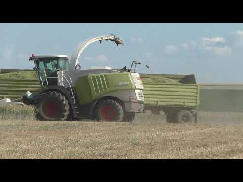 Claas Jaguar 980  Typ 498 mit Direct Disc 610 rast durchs Getreide GPS  Teil 12