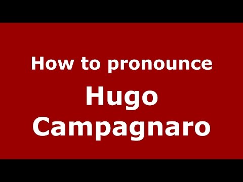 How to pronounce Hugo Campagnaro (Spanish/Argentina) - PronounceNames.com