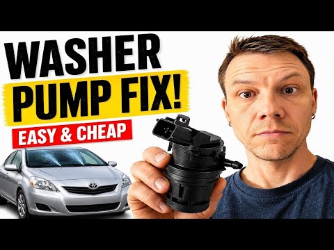 Toyota Yaris Windshield Washer Pump Replacement – DIY Fix (No Fluid, No Sound)