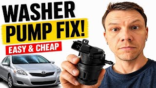 Toyota Yaris Windshield Washer Pump Replacement – DIY Fix (No Fluid, No Sound)