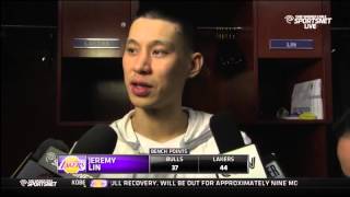 Jeremy Lin - Bulls vs. Lakers 1/29/15 Post Game Interview