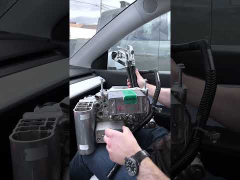 Tesla Service Mode - HVAC visualization #Shorts