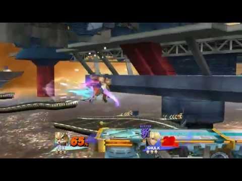 Super Smash Bros Wii u - Shulk Vs Fox Amiibo