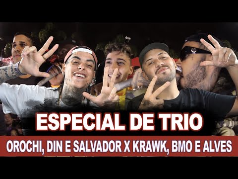OROCHI, DIN E SALVADOR X KRAWK, BMO E ALVES | ESPECIAL DE TRIO | REACT / ANÁLISE VERSATIL ft. Fabil