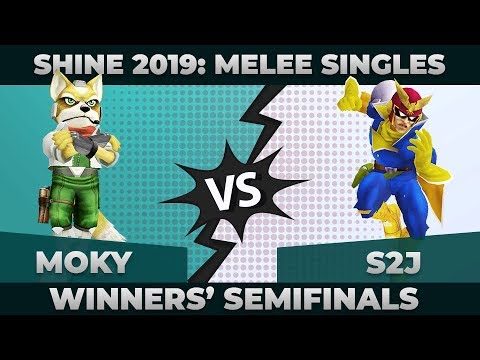 moky vs S2J - Winners' Semifinals: Melee Singles Top 12 - Shine 2019 | Fox vs Captain Falco
