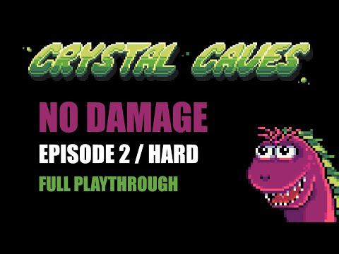 Crystal Caves HD: Episode 2 - No Damage Playthrough (HARD)