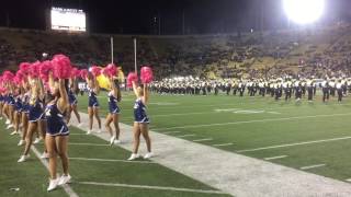 California Golden Bears Marching Band and Dance Team Cheerleaders 10-21-2016