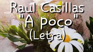 A poco - Raul casillas (letra)