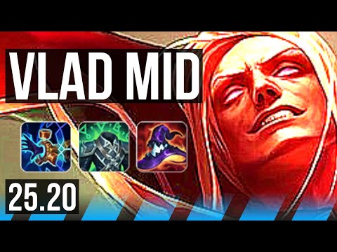 VLADIMIR vs FIZZ (MID) | 8k comeback, 69k DMG, Legendary, 22/6/8 | EUNE Master | 25.20