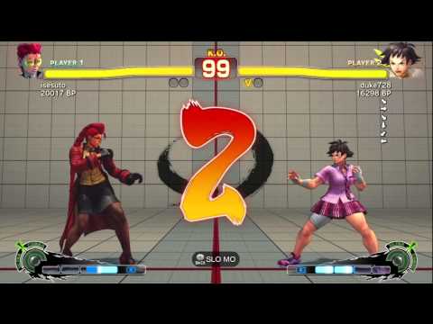 Duke728 [Makoto] vs isesuto [Viper] SSF4 Japanese Online Ranked Matches - TRUE-HD