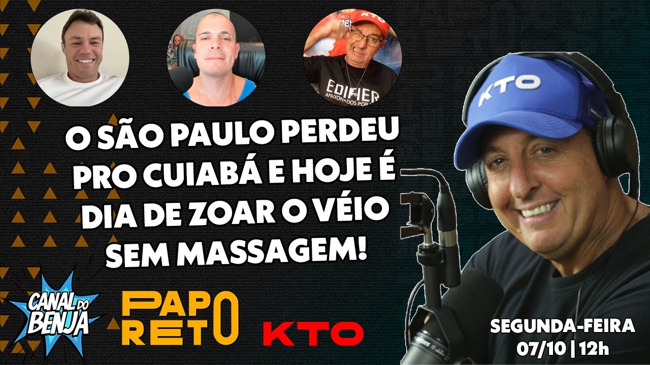 Papo Reto com Benja, Gladiador, Mano e Véio - ep. 337 - 07/10/2024