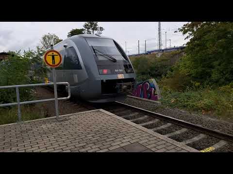 Ausfahrt einer BR641 als RB113 nach Geithain aus dem Bahnhof Leipzig-Paunsdorf