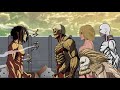 Eren, Levi, Mikasa, Armin vs Armored Titan, Female Titan, Jaw Titan, Warhammer Titan-Attack on Titan