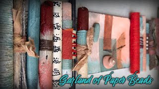 Garland of Paper Beads & Other Findings