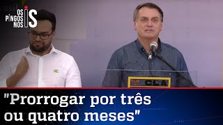 Bolsonaro fala sobra a volta do auxílio emergencial