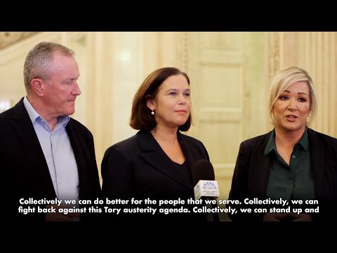 Mary Lou McDonald and Michelle O'Neill speak on the return of power sharing