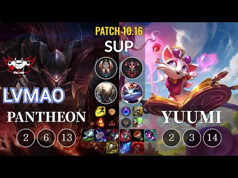 JDG LvMao Pantheon vs Yuumi Sup - KR Patch 10.16