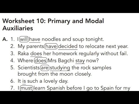 Worksheet 10&11|Class-7 |Collins English Grammar and composition