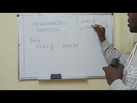 Solve sin=2/5 Trigonometric equation