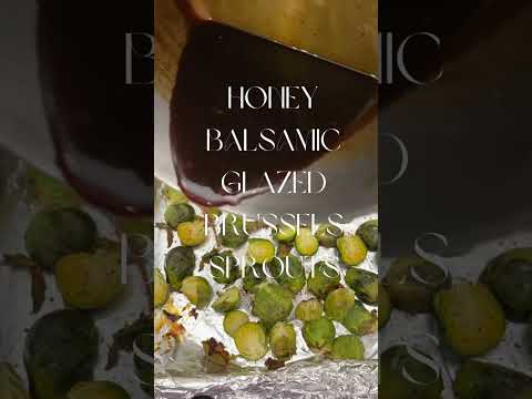 Bomb honey balsamic glazed brussels sprouts