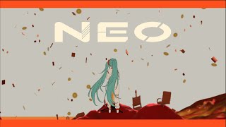 パソコンの画面の文字「NOW LOADING WAKE UP(読み込み中です)」が - NEO feat. 初音ミク / じん【Official MV】