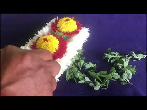 Poola jada//treditional poolajada//rose petals and lily flowers poolajadalu