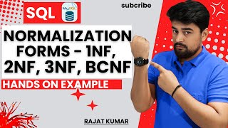 Download the video "11.What is Normalization in SQL? | Database Normalization Forms - 1NF, 2NF, 3NF, BCNF 📊"